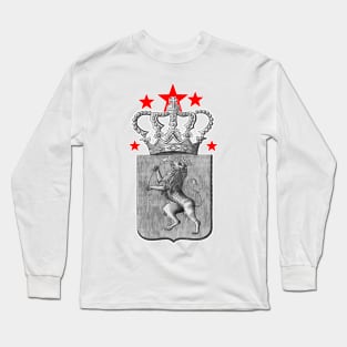 Lion crowned medieval emblem Long Sleeve T-Shirt